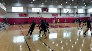 Indiana Pacers summer league head coach Jannero Pargo practicing with his team.