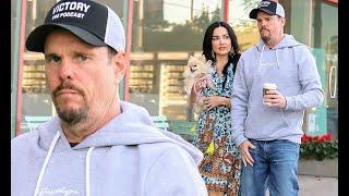 Kevin Dillon out to dinner in LA with his girlfriend Amy May ... amid ongoing court battle with ex-w