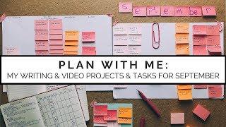 PLAN WITH ME | September | Planning my writing & videos