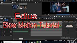 how to make a slow motion video clip edius 7/8/9 tutorial in hindi (हिन्दी)