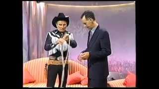 Alex Laredo with his ropes on the Michael Barrymore show