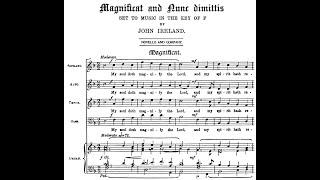 John Ireland - Magnificat in F (score video)