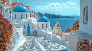 Santorini, Greece  - Fira To Oia 4K HDR Walking Tour (▶249min)