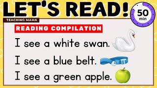 LET'S READ! | READING COMPILATION | PRACTICE READING ENGLISH FOR KIDS | 50 MINS | TEACHING MAMA