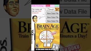 The Brain Age games were weird #ds #nintendo #retrogaming #nintendods #nintendohandhelds