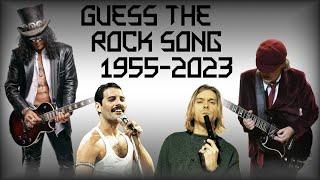 Guess the Rock Song FROM EACH YEAR (1955-2023) | QUIZ