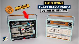 This LEGO Icons set is a blast, hiding a Technic gearbox - 10334 Retro Radio building review