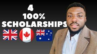 4 Fully Funded Scholarships you should Apply to NOW - BSc/MSc/PhD