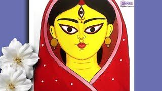 Drawing Maa Durga Very Easy / How to draw maa Durga easy