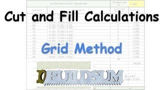 Cut and Fill Calculations