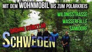 #3 Wasserfälle und Samidorf,  Wildnisstraße - Reisebericht - Wohnmobil - Trip nach Schweden Doku