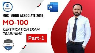 Microsoft MOS Word 2019 (MO-100) Practice Exam Part-1