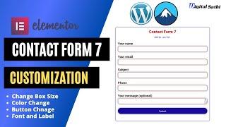 Contact Form  7 Customization with Elementor and Essential Addons for Elementor 2021