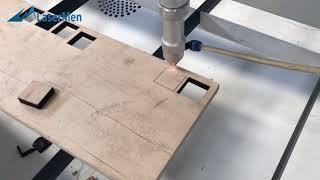 180W 9mm poplar plywood laser cutting machine, speed 20mm/s