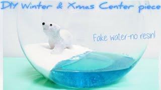 DIY CHRISTMAS & WINTER DECOR, Fake Water Hack. Diorama Craft Ideas, Make to Sell, Handmade Gift