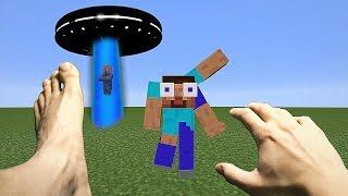 REALISTIC MINECRAFT ~ ALIENS vs STEVE