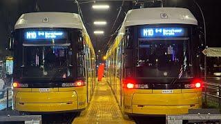 Cabride Tram Berlin 2024: M10  Betriebshof Lichtenberg - U-Bhf Turmstr