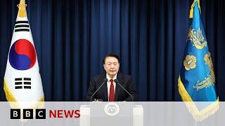 South Korea President Yoon says he will lift martial law | BBC News