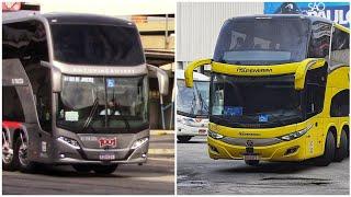 RODOVIÁRIA DO RIO : BUSSCAR DD da 1001 e muito mais na SAÍDA do FERIADO