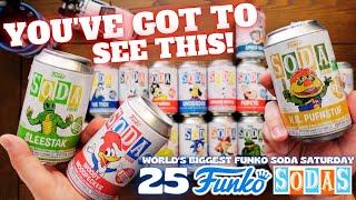 FUNKO SODA MEGA GRAILS | 25 FUNKO SODAS | World's Biggest Funko Soda Saturday | Rippin' Randoms