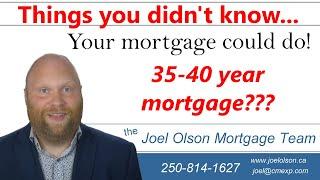 Things you don't know your mortgage can do... 35 and 40 year mortgages