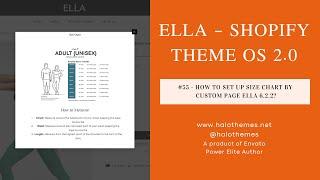 #55 - How to set up Size Chart by Custom Page in Ella 6.2.2?