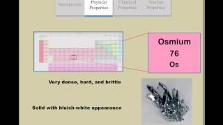 ChemWiki Elemental Minute: Osmium (Overview)