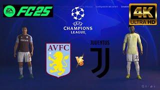 EA FC 25 - Aston Villa vs Juventus | UCL 24/25 [4K-60]