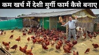 जुगाड़ से कम खर्च में बना डाला देशी मुर्गी फार्म | Low Cost Desi Poultry Farm | Desi Murgi Palan