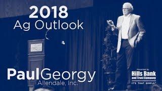 Paul Georgy, Allendale, Inc., speaks at Hills Bank and Trust Company's Ag Outlook 2018