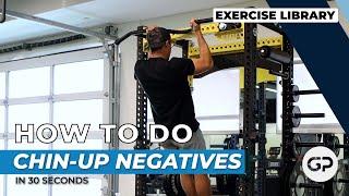 Jumping Chin-Up Negatives | Exercise Technique Library