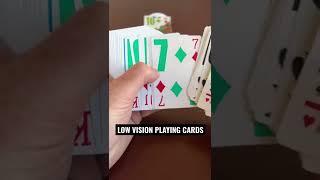 Low Vision Playing Cards #lowvision #games #cards #accessibility