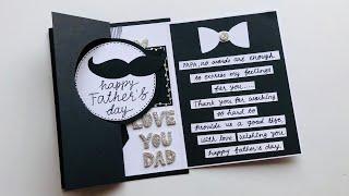 How to Make Father's Day Card Easy//Easy and Beautiful Card for Fathers Day​⁠​⁠@ArtCraftByTulsi