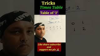 Times table//table of 2// pahada//#table #timestabletrick