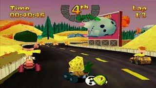 Nicktoons Racing (PS1) - Longplay (SpongeBob Squarepants)