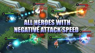 NEGATIVE ATTACK SPEED ON ALL HEROES - DOMINANCE ICE AND GOLDEN STAFF BUG - MLBB