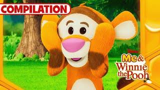 Tigger Gets His Bounces Out!  | Compilation | Winnie the Pooh | @disneyjr