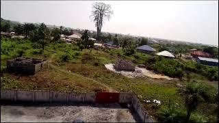 Building in Liberia....Drone footage of the house.