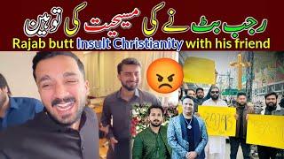 Rajab family vlog |  rajab butt Insult Christianity with his friend | Rajab Controversy Christian