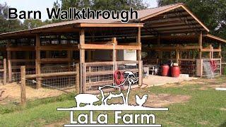 LIVESTOCK BARN TOUR - LaLa Farm's Goat and Chicken Barn