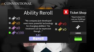 Roblox : unConventional (unFair) What can I get  with 100 god tickets?