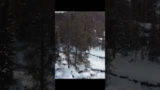 Frozen Canyon - A short film #adventure #snow #dji #explore #fpv #hiking #snow#winter #drone