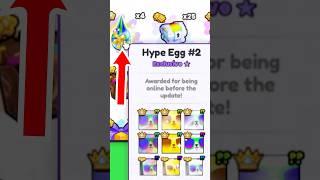 i OPENED Hype EGG #2 and HATCHED THIS in PET SIM 99 #petsim99 #roblox #shorts