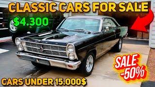 20 Fantastic Classic Cars Under $15,000 Available on Craigslist Marketplace! Must Bargain Cars