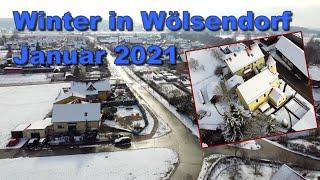 Wölsendorf im Schnee Januar 2021! Aufnahmen mit Dji Mavic Mini!