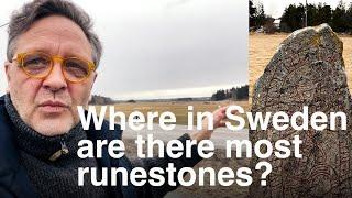 Where in Sweden are there most runestones?