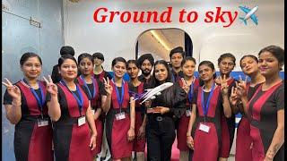 Best Airhostess Academy In Delhi || Best Aviation Institute In Delhi ️ || GROUND TO SKY || Vlog