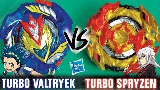 Valt VS Shu in HYPERSPHERE! | Turbo Valtryek V3 VS Turbo Spryzen S4 | Beyblade Burst Turbo