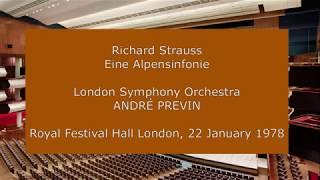 Richard Strauss - Alpine Symphony: André Previn conducting the LSO in 1978