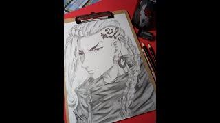 Speed Drawing Draken - Ken Ryuguri [ Tokyo Ravengers ] #shorts